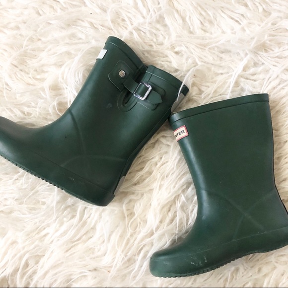 dark olive hunter boots
